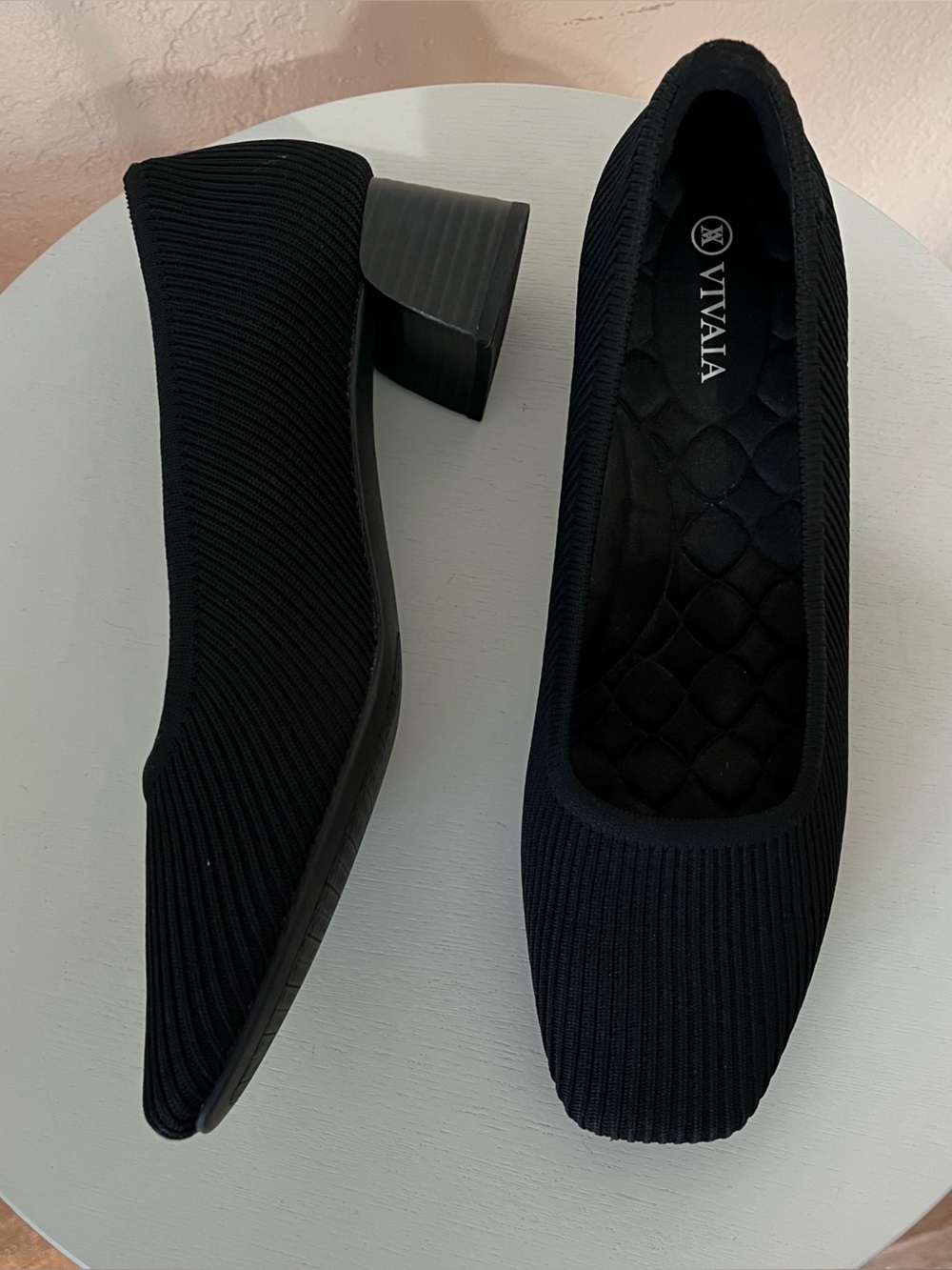 Vivaia Square-Toe Margot™ Chunky Heels (Monroe) Comfortable Women's Dress Shoes